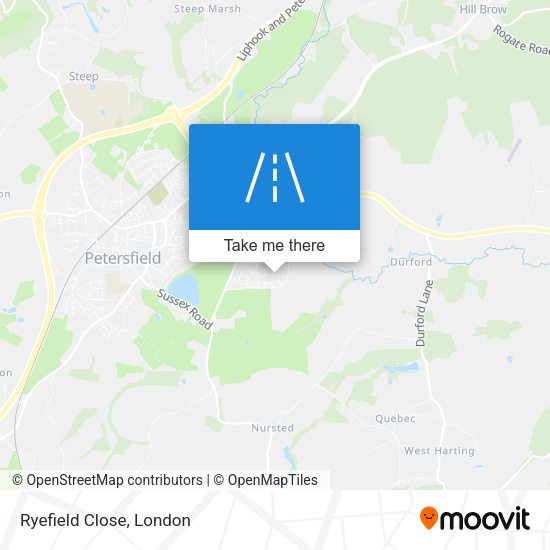 Ryefield Close map