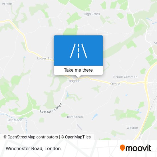Winchester Road map