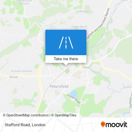 Stafford Road map