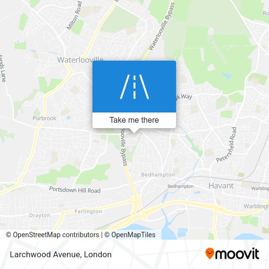 Larchwood Avenue map