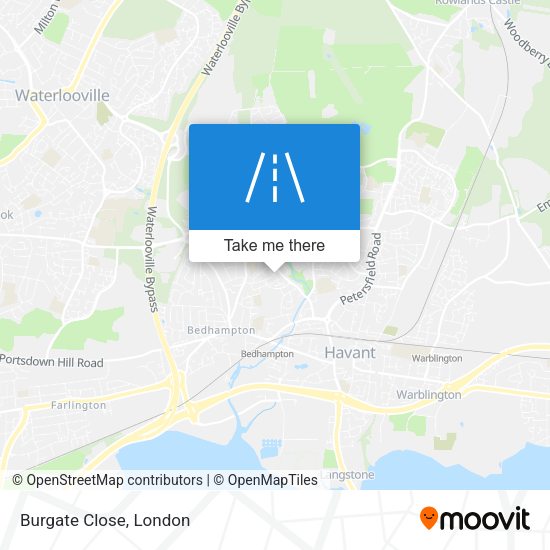 Burgate Close map