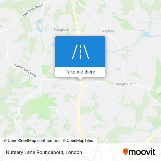 Nursery Lane Roundabout map
