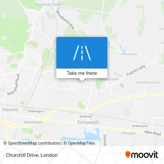 Churchill Drive map