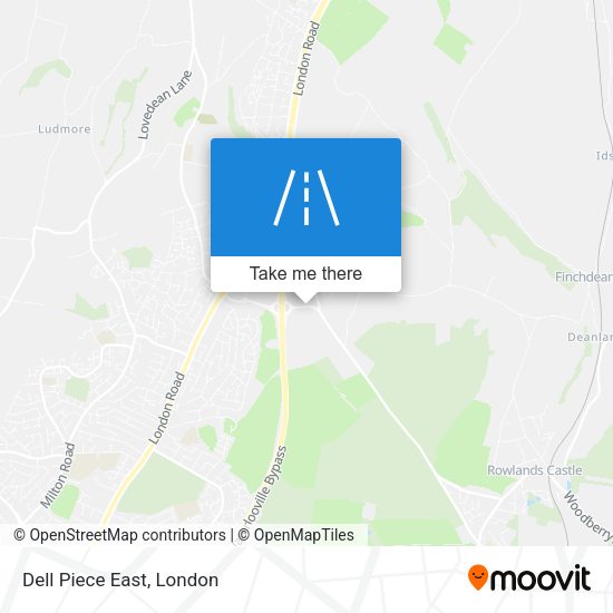 Dell Piece East map