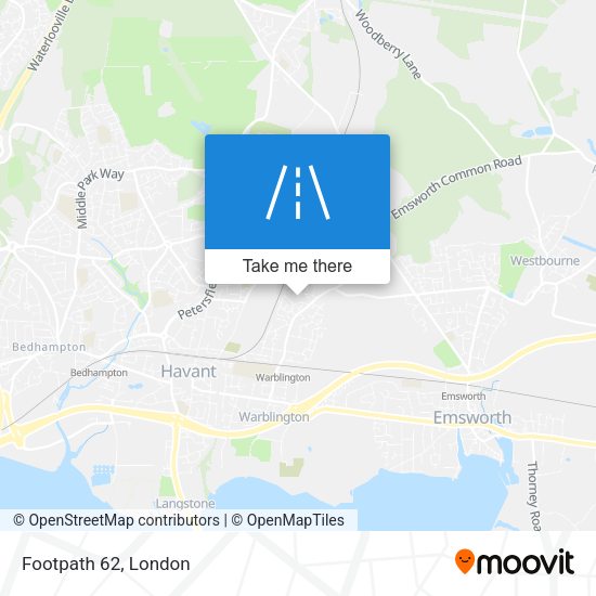 Footpath 62 map