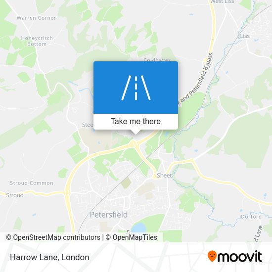 Harrow Lane map