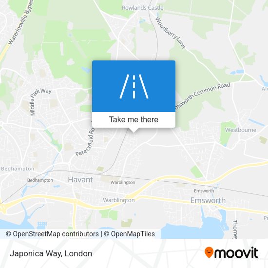 Japonica Way map