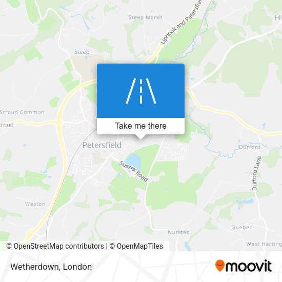 Wetherdown map