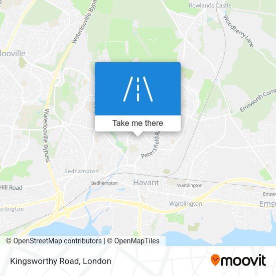 Kingsworthy Road map