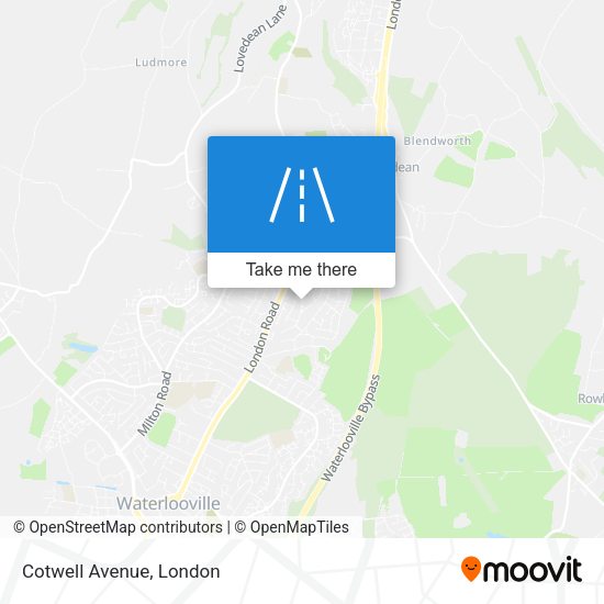 Cotwell Avenue map