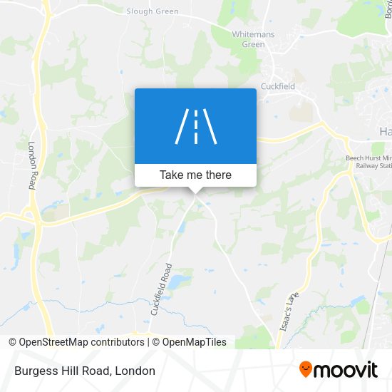 Burgess Hill Road map