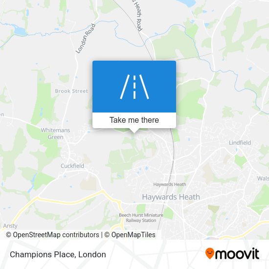 Champions Place map
