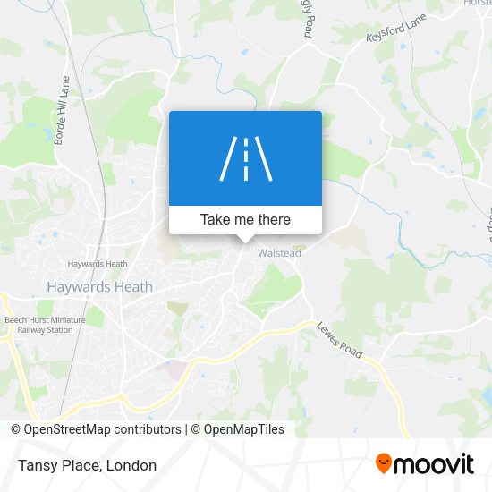 Tansy Place map