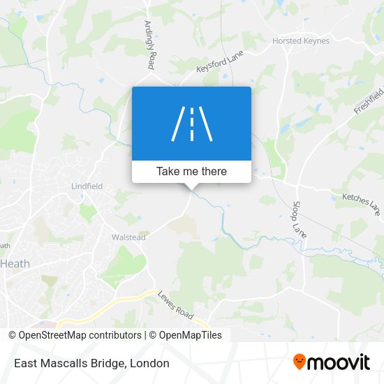 East Mascalls Bridge map