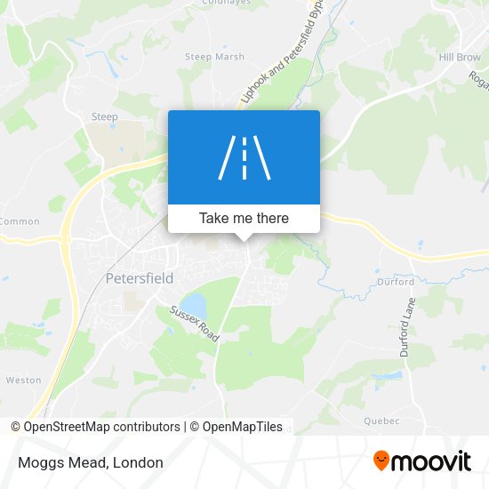Moggs Mead map