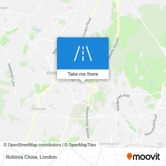 Robinia Close map