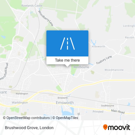 Brushwood Grove map