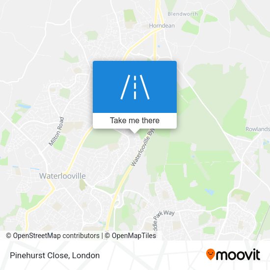 Pinehurst Close map