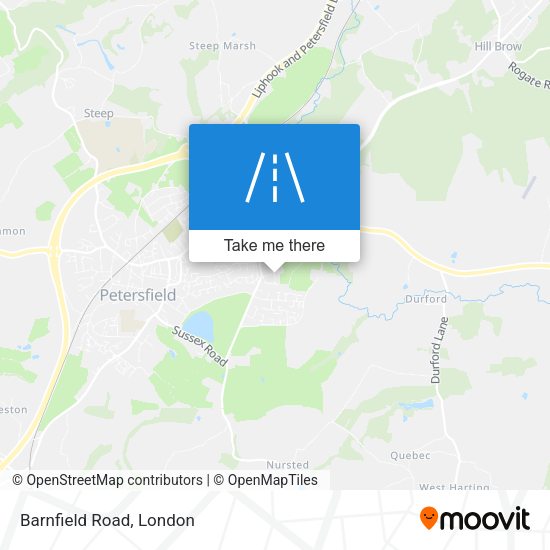 Barnfield Road map