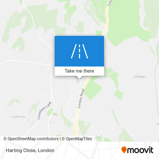 Harting Close map