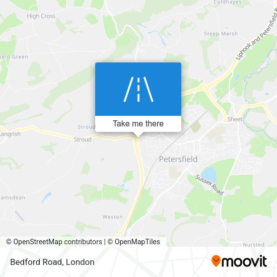 Bedford Road map