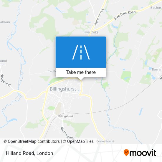 Hilland Road map
