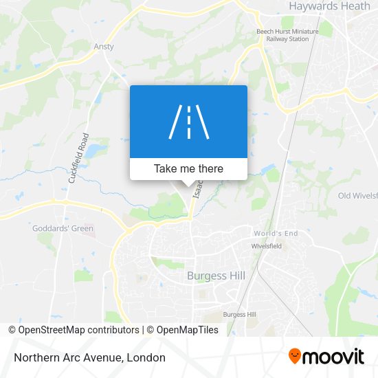 Northern Arc Avenue map