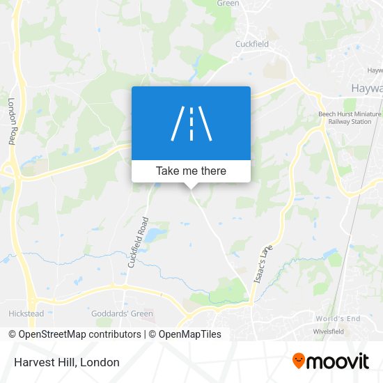 Harvest Hill map