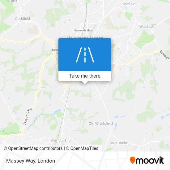 Massey Way map