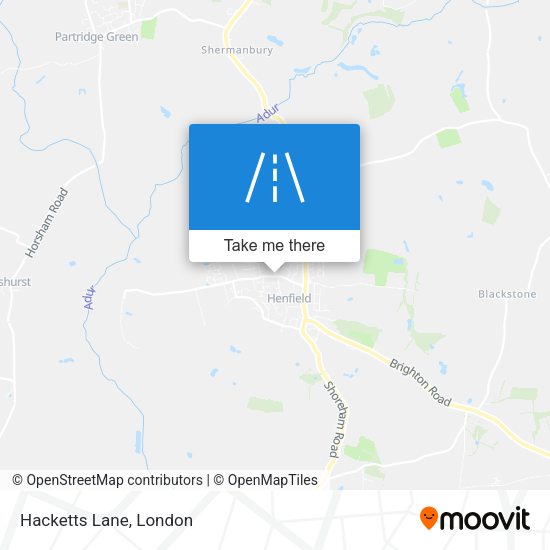 Hacketts Lane map