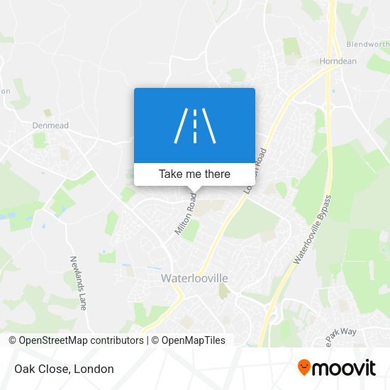 Oak Close map