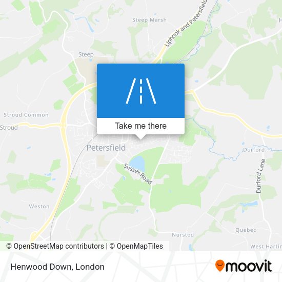 Henwood Down map