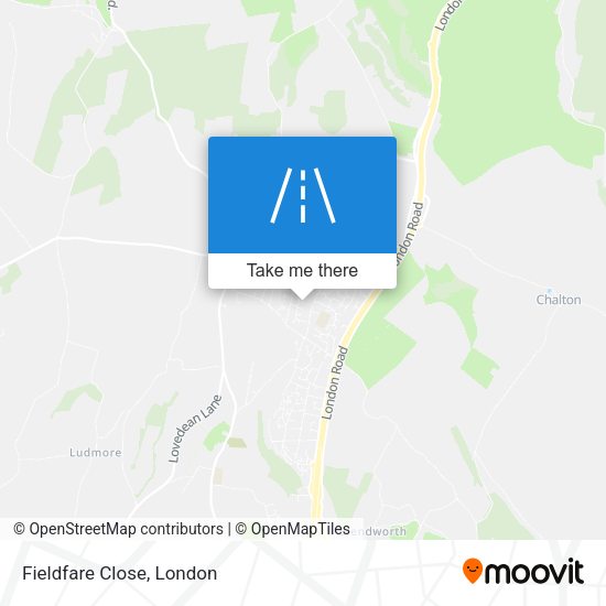 Fieldfare Close map