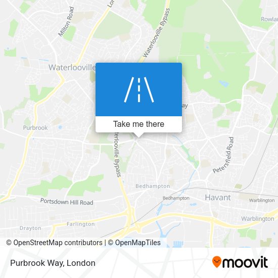Purbrook Way map