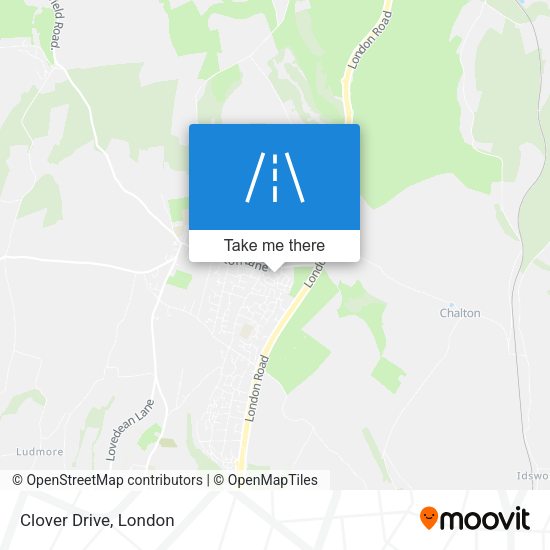 Clover Drive map