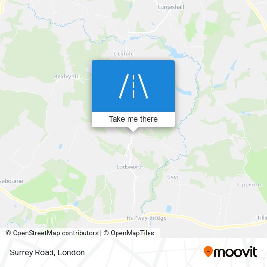 Surrey Road map