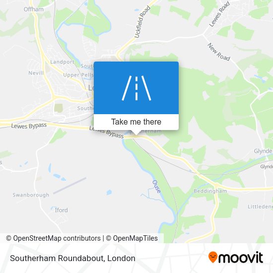 Southerham Roundabout map