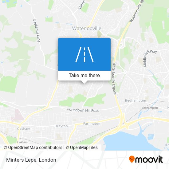 Minters Lepe map