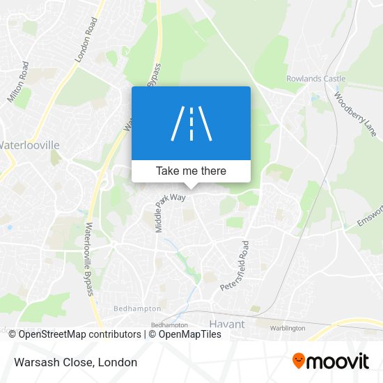 Warsash Close map