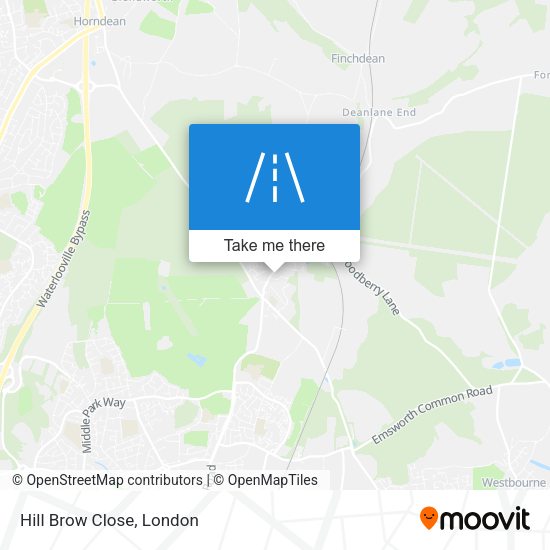 Hill Brow Close map
