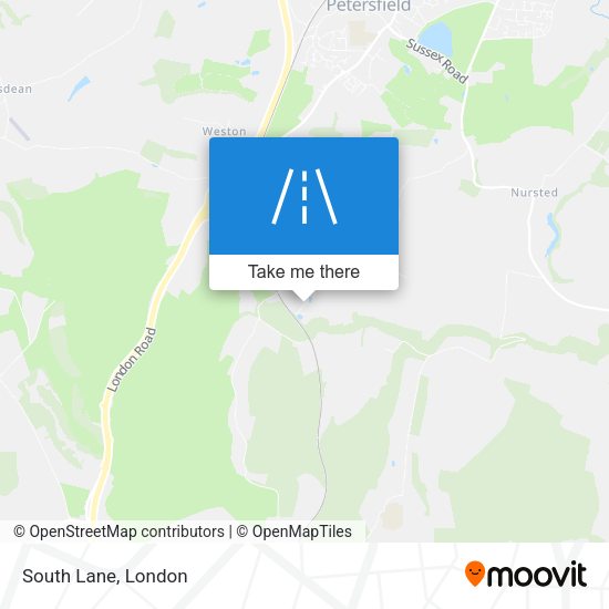 South Lane map