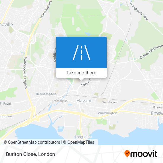 Buriton Close map