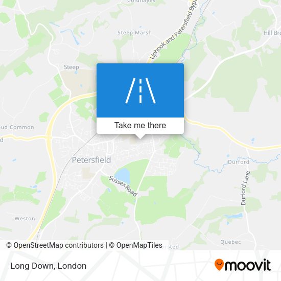 Long Down map