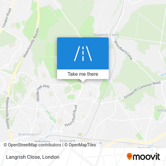 Langrish Close map
