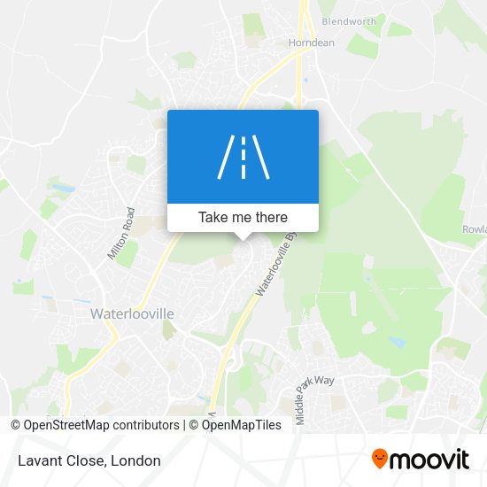 Lavant Close map