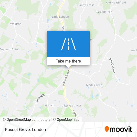 Russet Grove map