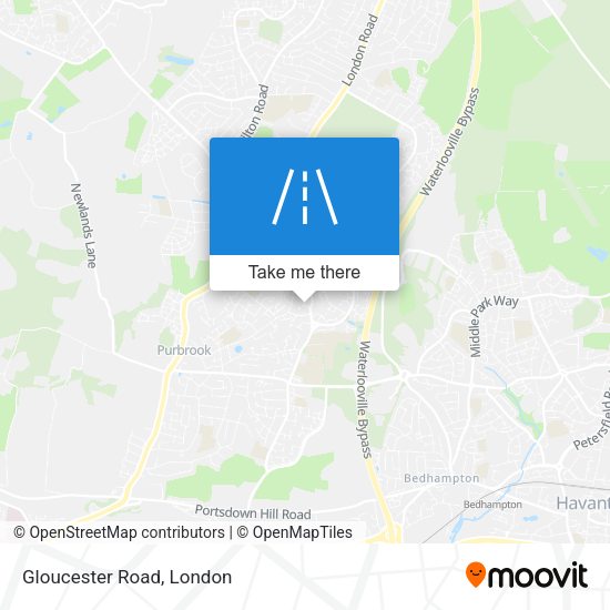 Gloucester Road map