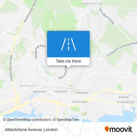 Abbotstone Avenue map