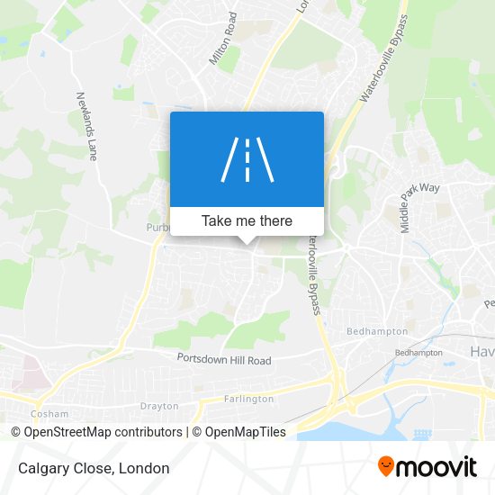 Calgary Close map