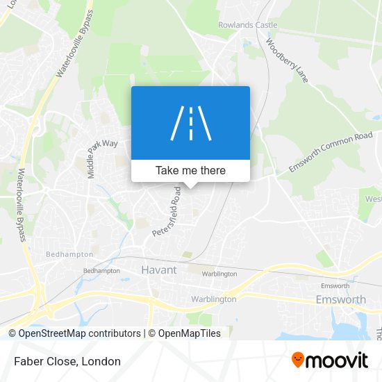 Faber Close map